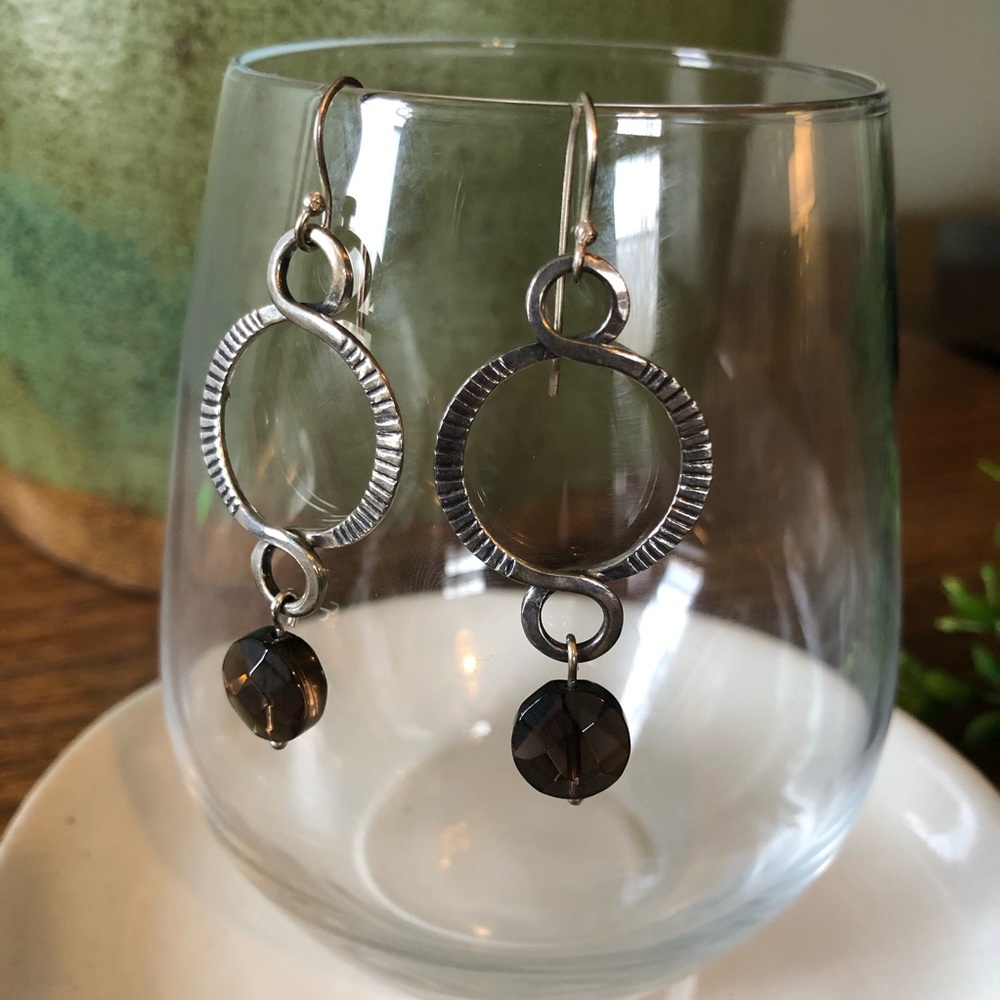 Silpada smoky quartz earrings W1485